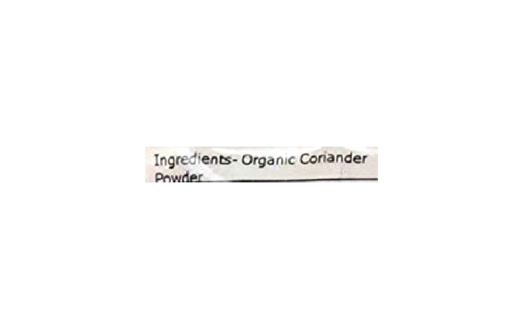 Elworld Organic Coriander Powder    Pack  100 grams